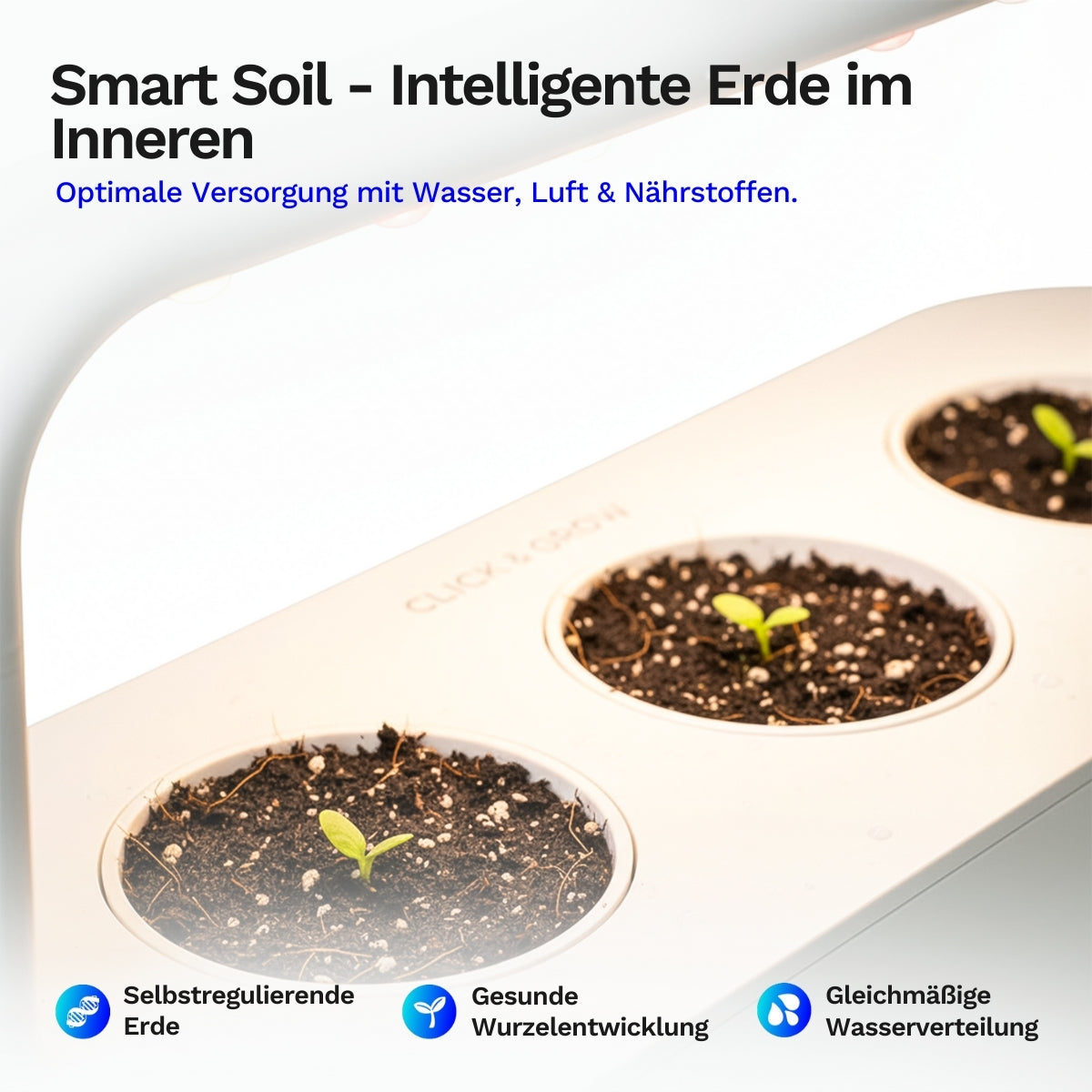 Click & grow Smart Garden 9 Pro - Indoor Kräutergarten (Farbe: weiß)