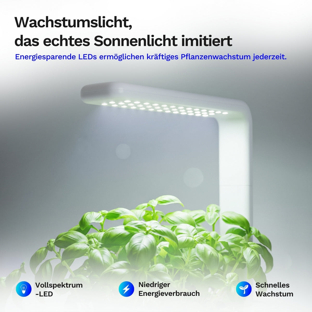 Click & grow Smart Garden 3 - Indoor Kräutergarten (Farbe: weiß oder grau)
