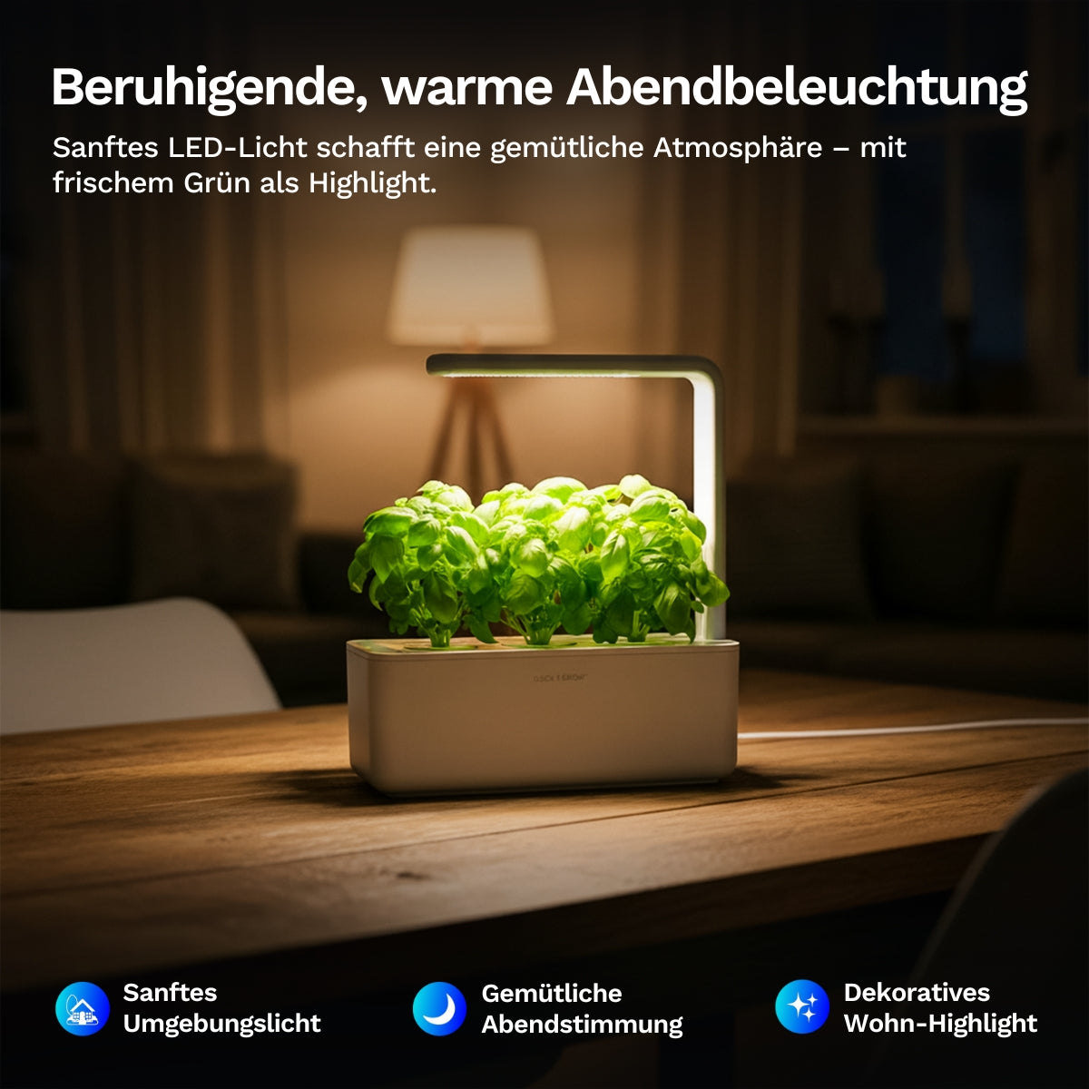 Click & grow Smart Garden 3 - Indoor Kräutergarten (Farbe: weiß oder grau)