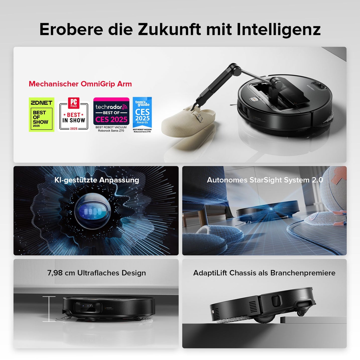 Roborock Saros Z70 - Saug und Wischroboter
